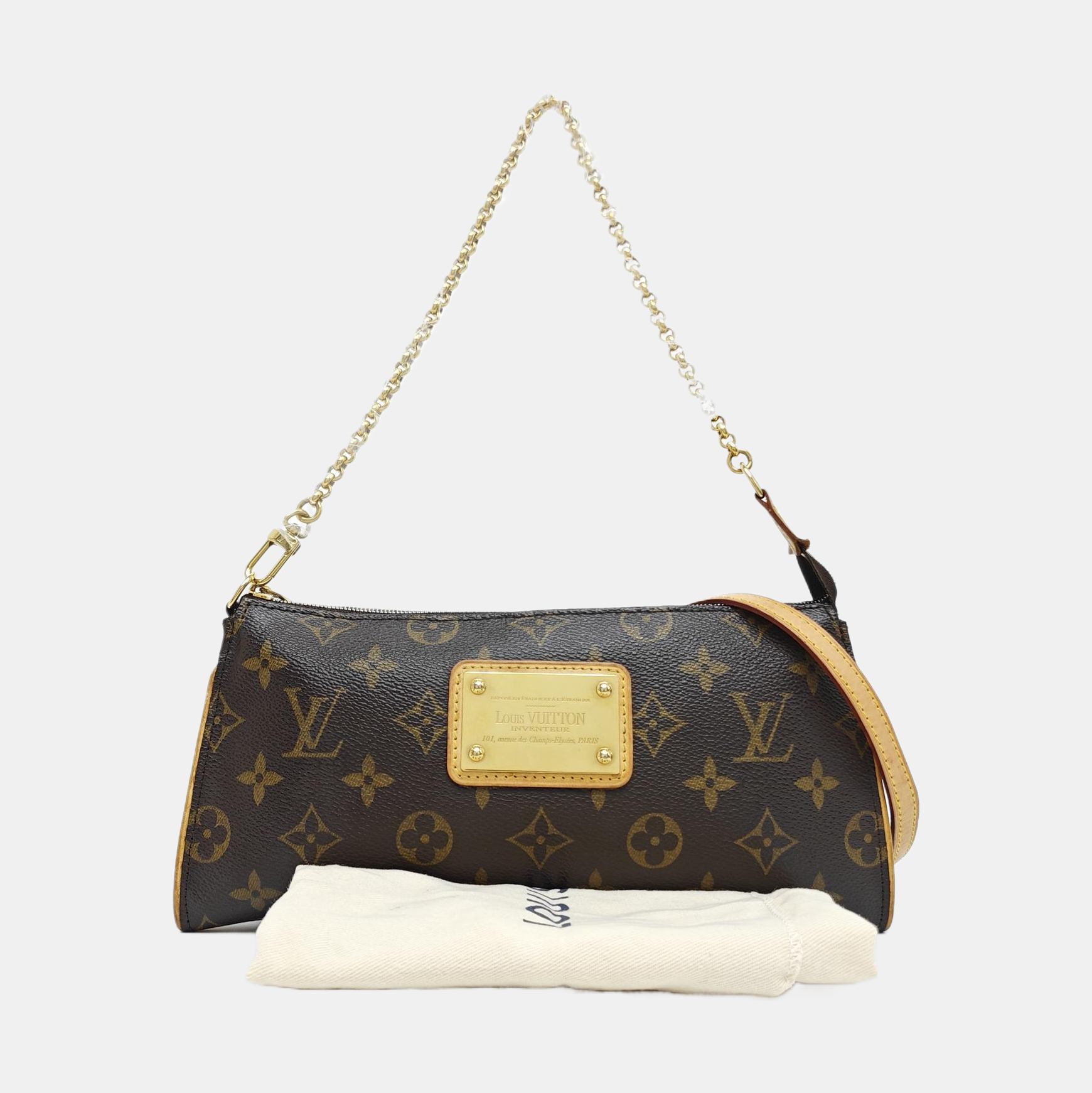 EVA Monogram Coated Canvas Brown
