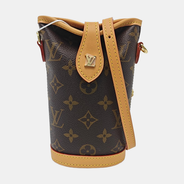 FOLD ME Monogram Coated Canvas Brown