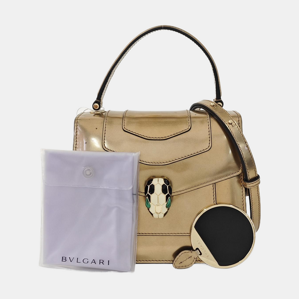 SERPENTI FOREVER Small Calfskin Beige