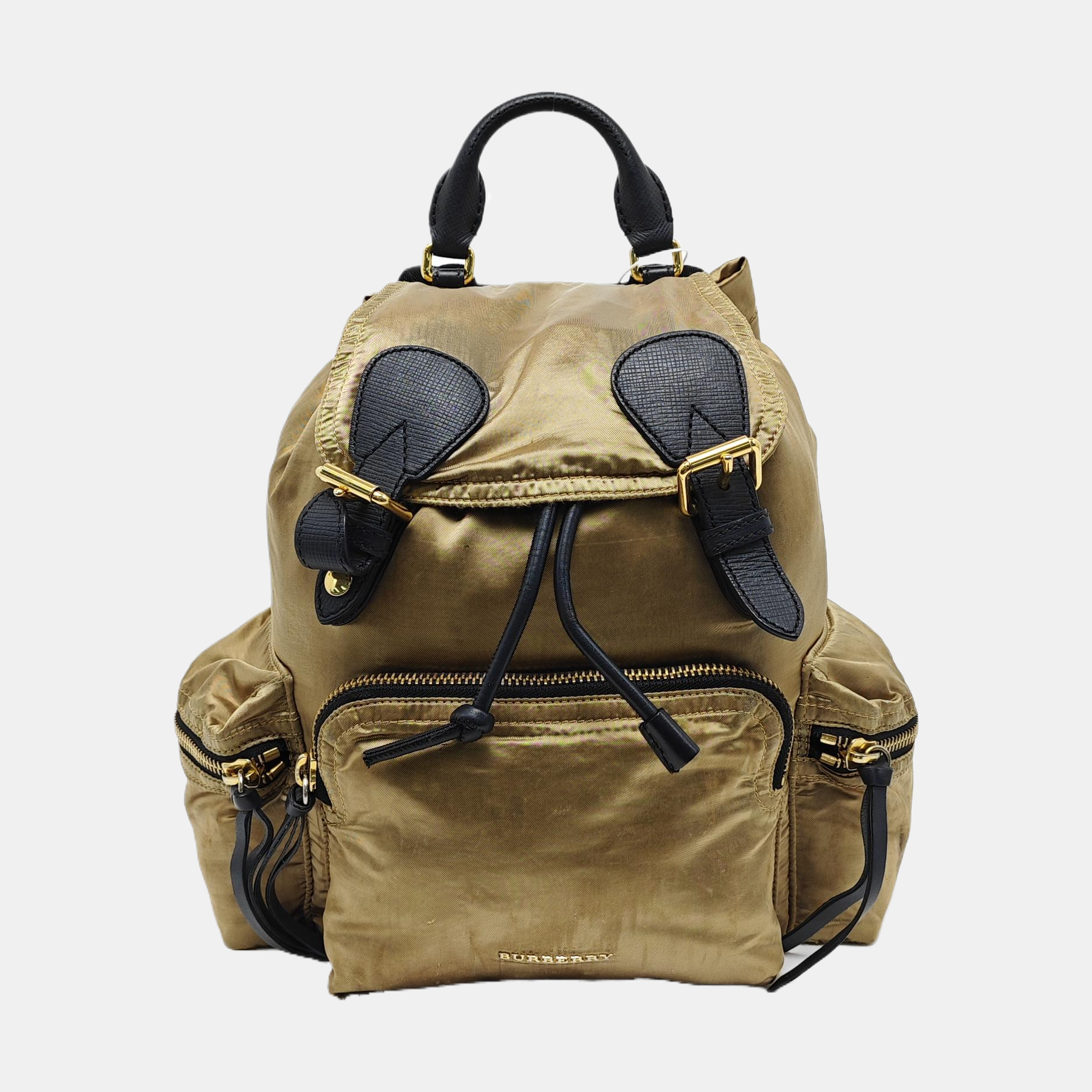 The Rucksack Medium Nylon Gold