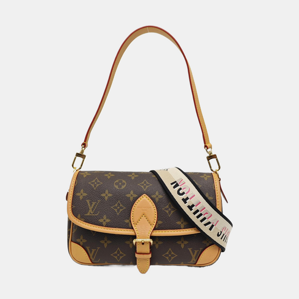 DIANE Monogram Coated Canvas Brown