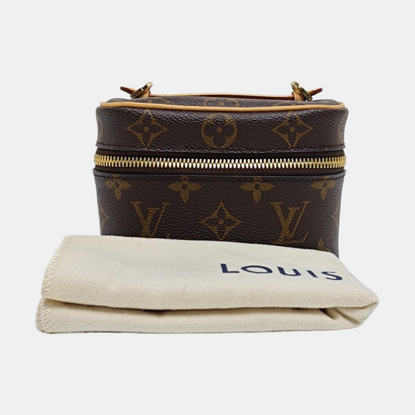 NICE Super Mini Monogram Coated Canvas Brown