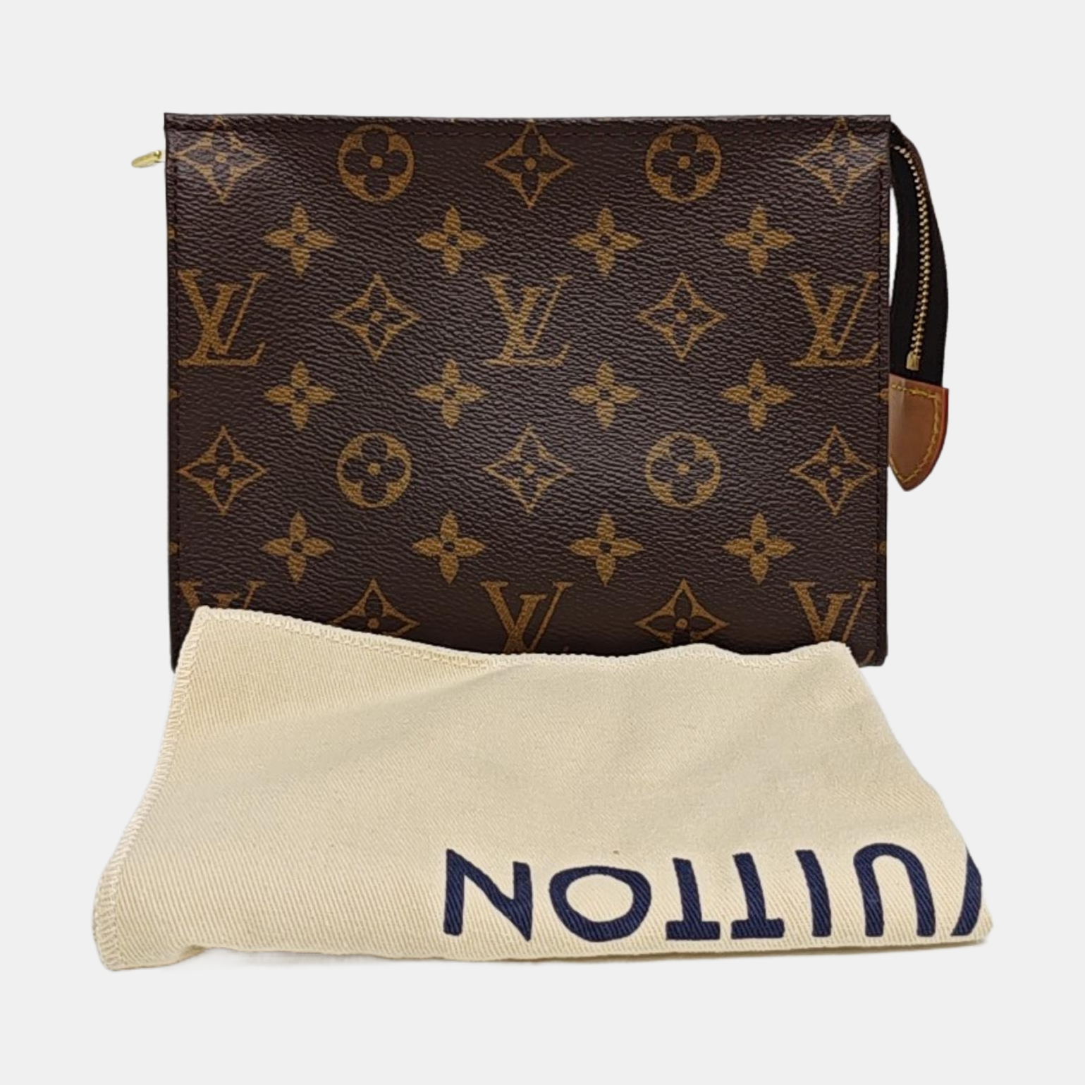 TOILET POCKET 19 Monogram Coated Canvas Brown
