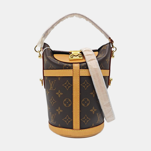 DUFFLE Monogram Coated Canvas Brown