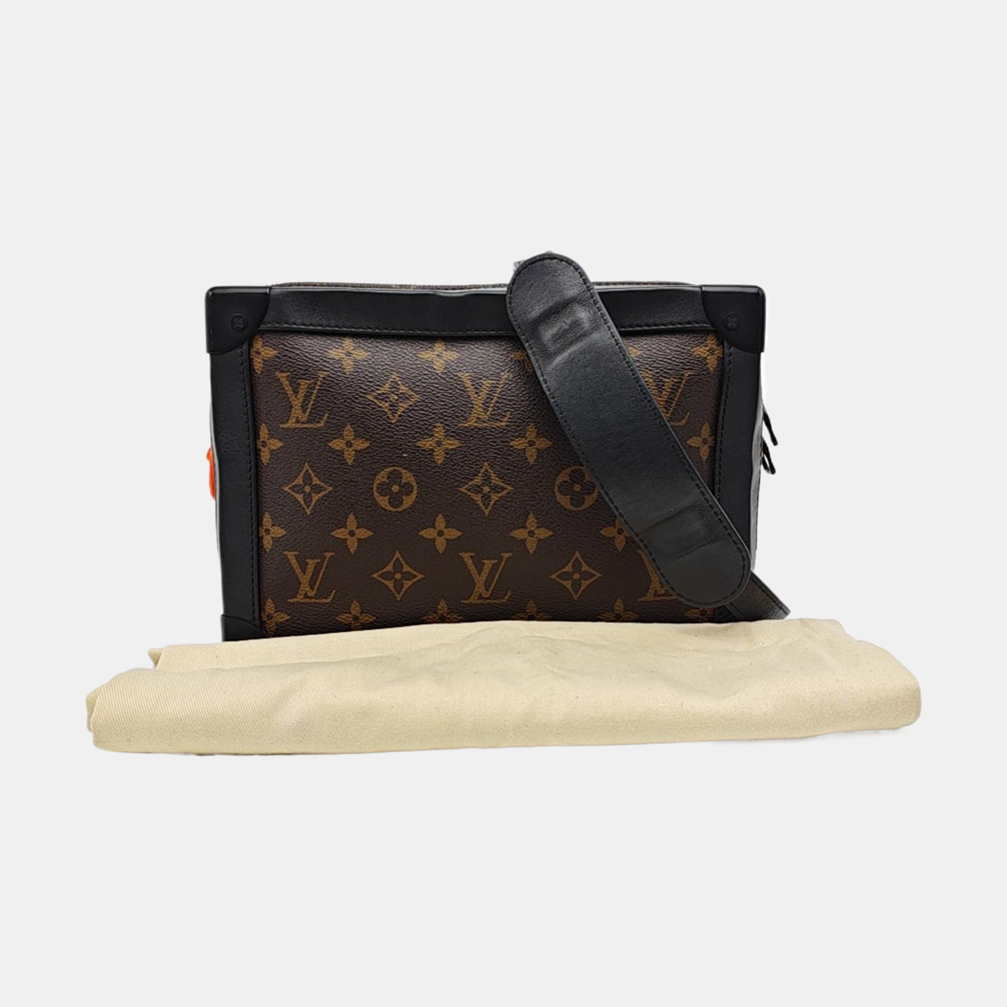 SOFT TRUNK Monogram Coated Canvas Brown