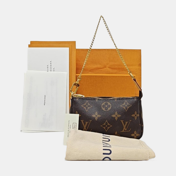 ACCESSOIRES Mini Monogram Coated Canvas Brown