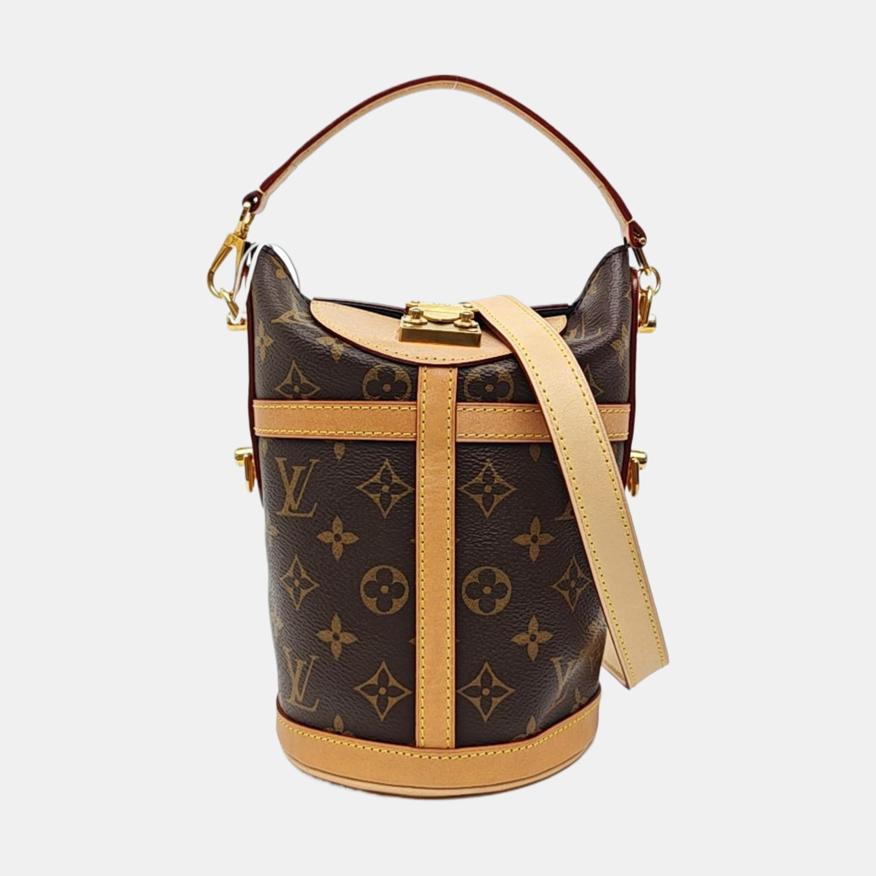 DUFFLE Monogram Coated Canvas Brown