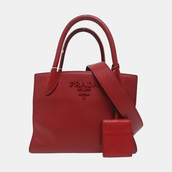Monochrome Calfskin Red