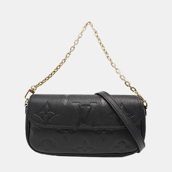 IVY Monogram Calfskin Black