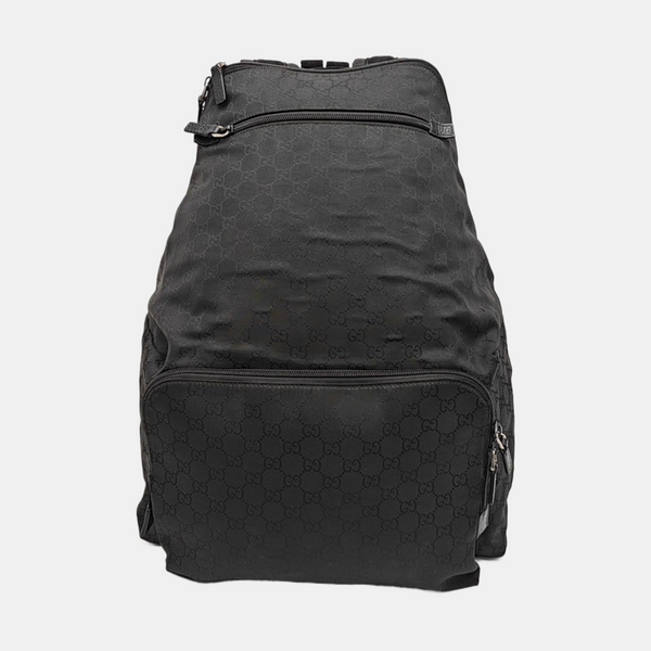 Monogram Canvas Backpack Black