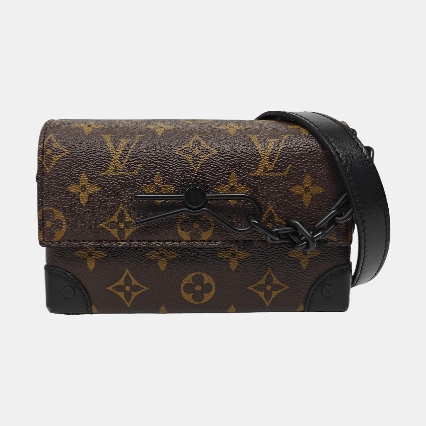 SOFT TRUNK Mini Monogram Coated Canvas Brown