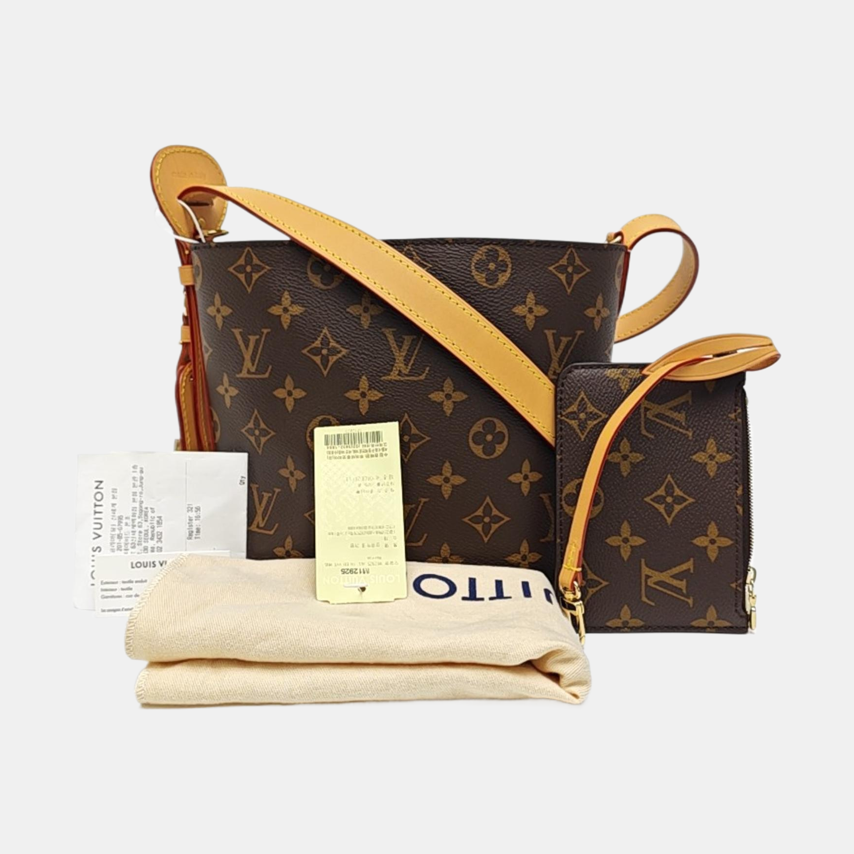 ALL IN Monogram Coated Canvas Brown