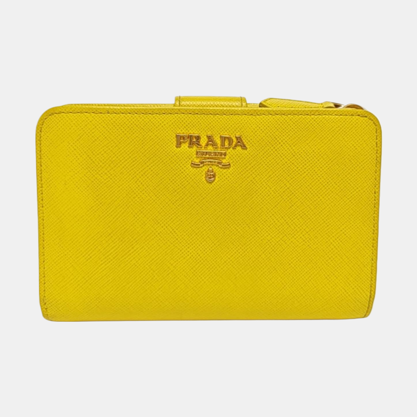 Saffiano Calfskin Wallet Yellow