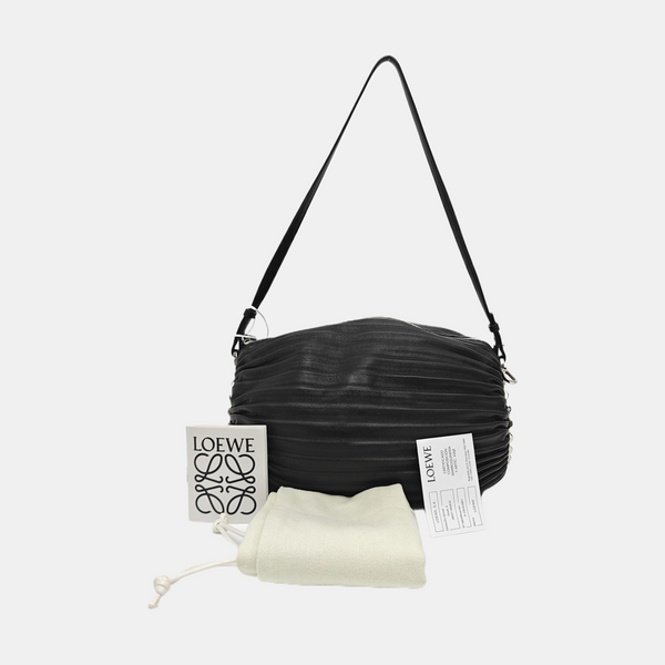 Lambskin Top Handle Bag Black