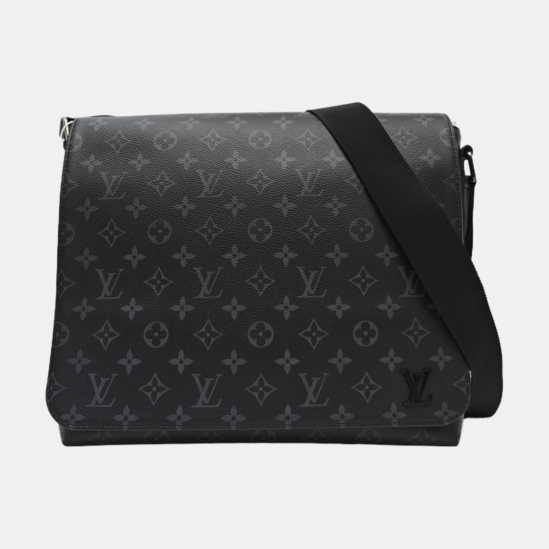 DISTRICT MM Monogram Coated Canvas Black