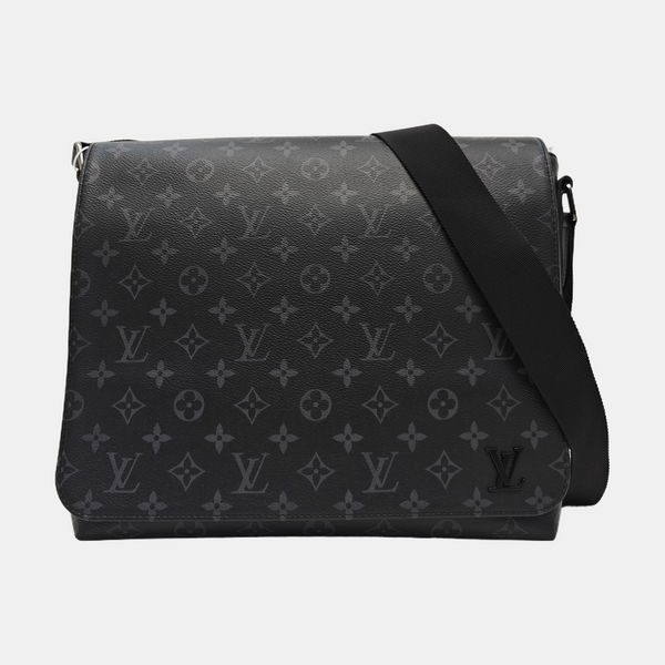 DISTRICT MM Monogram Coated Canvas Black