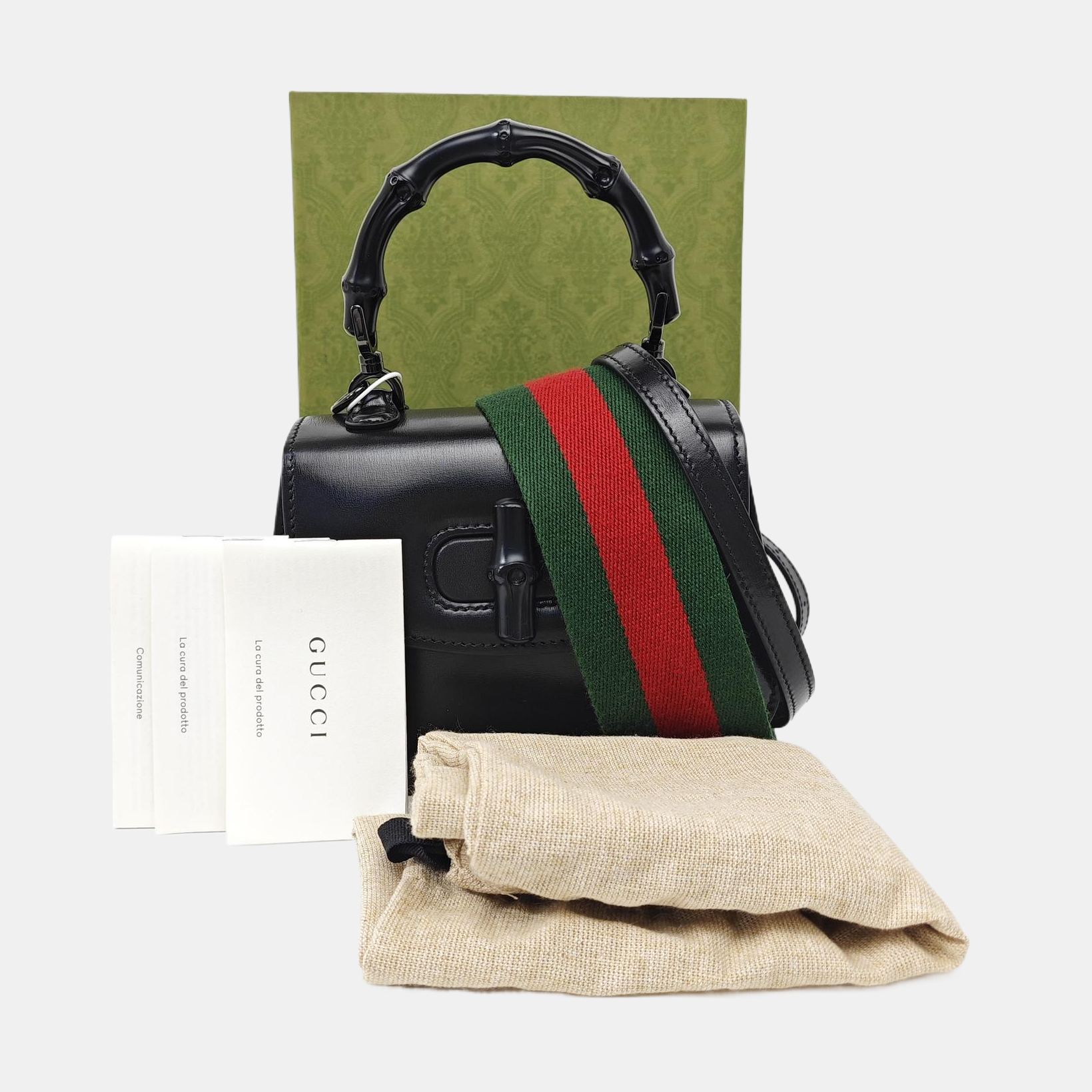 Bamboo 1947 Mini Calfskin Black