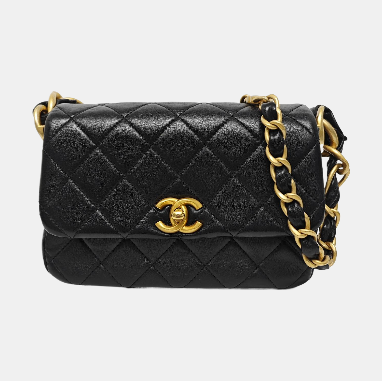 Quilted Lambskin Small Black