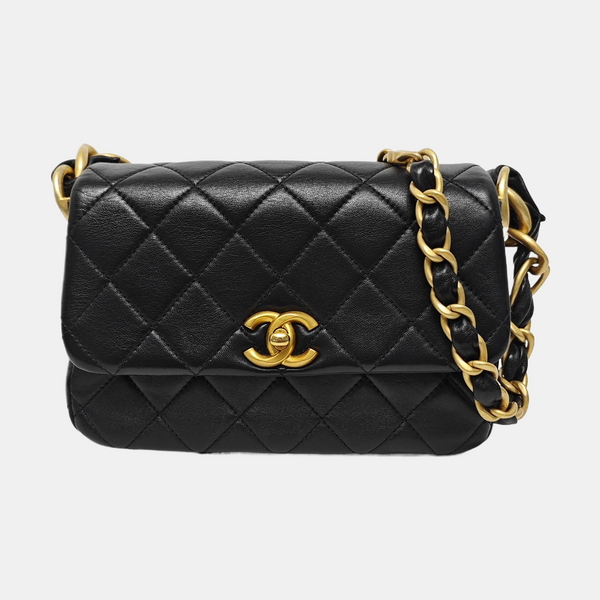 Quilted Lambskin Small Black