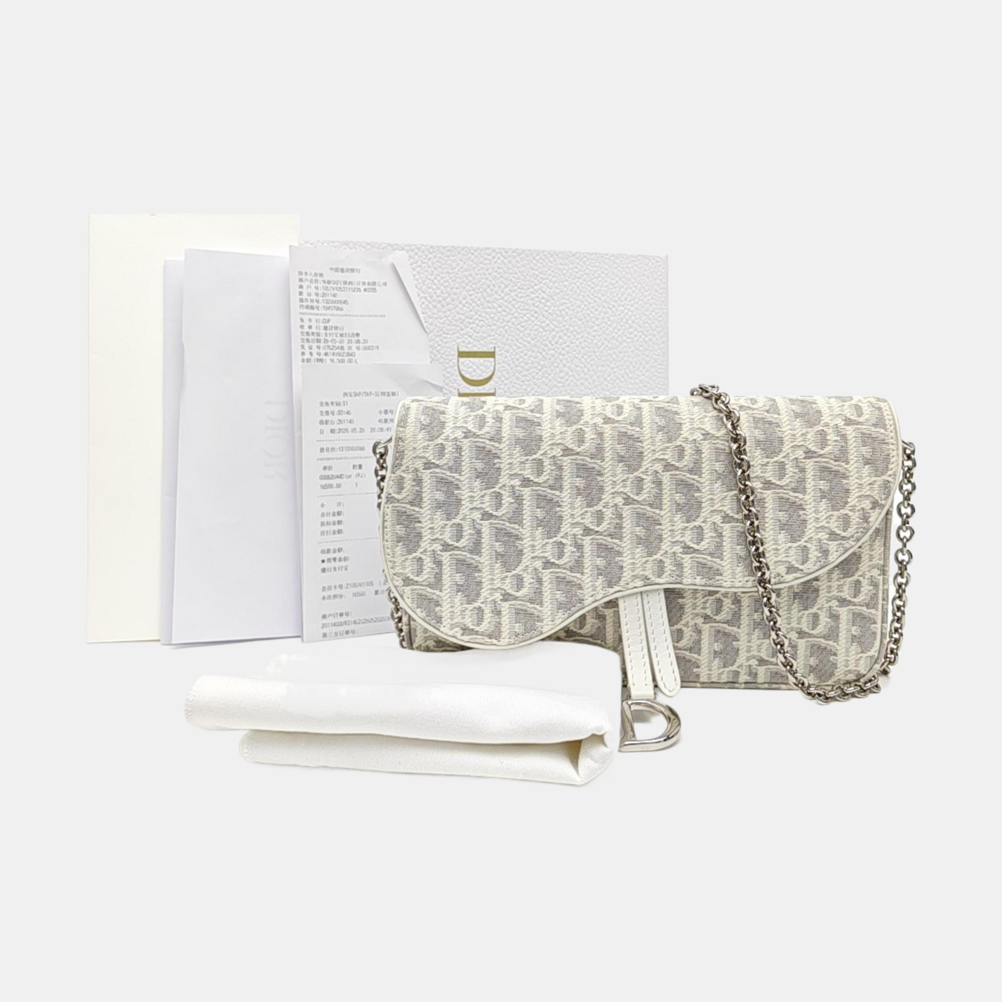 Saddle Medium Oblique Fabric Gray