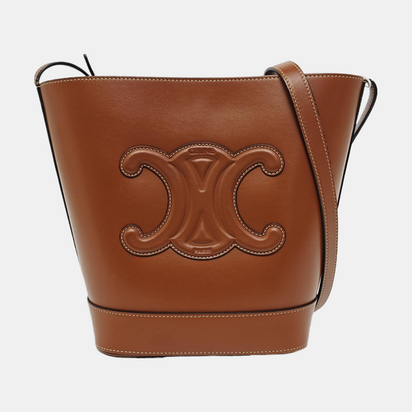 Calfskin Bucket Bag Brown