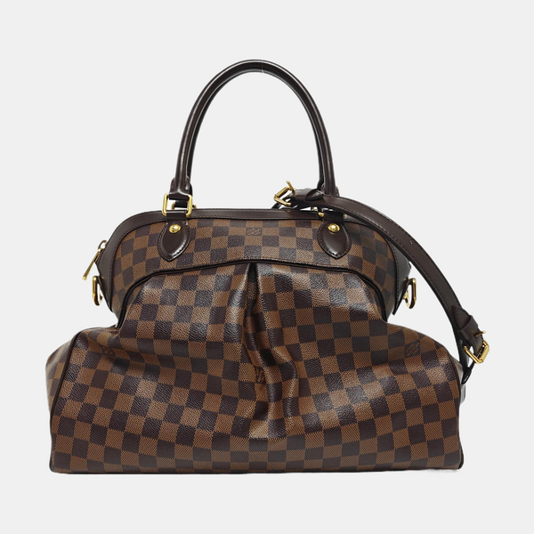 TREVI Damier Ebene Coated Canvas Brown