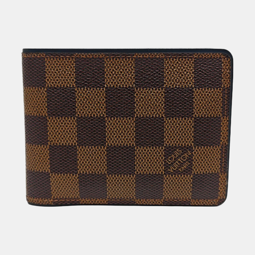 Damier Ebene Coated Canvas Wallet Brown