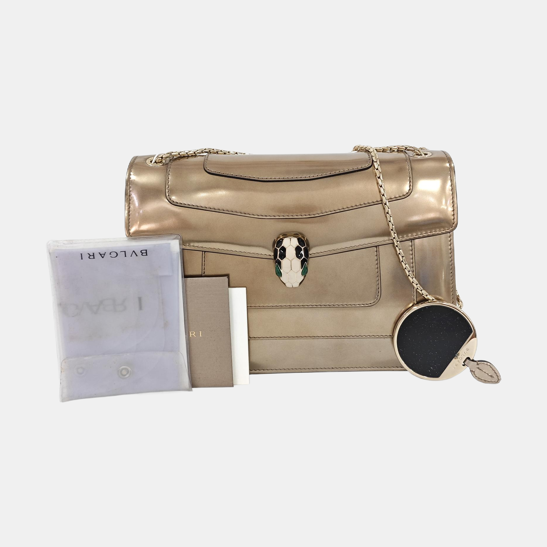 SERPENTI FOREVER Medium Calfskin Beige