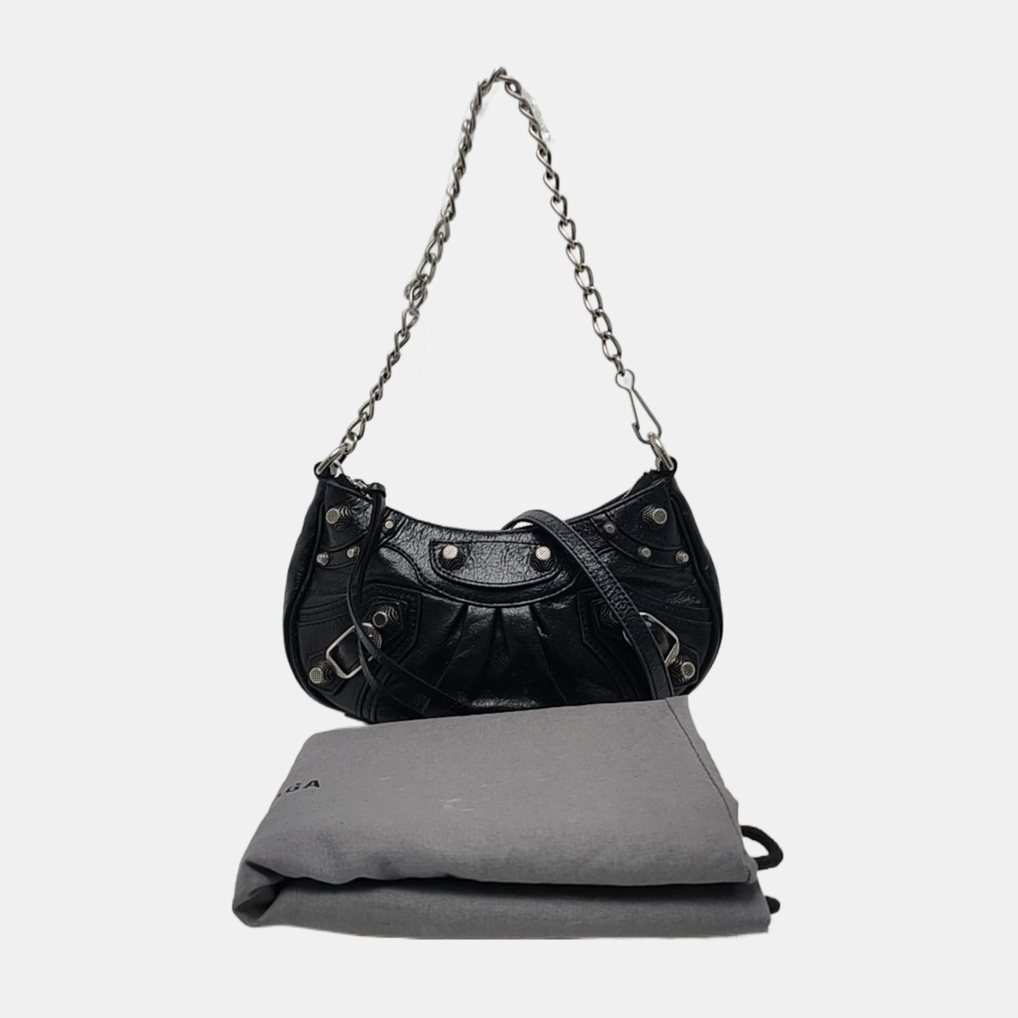 Le Cagole Mini Lambskin Black