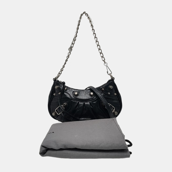 Le Cagole Mini Lambskin Black