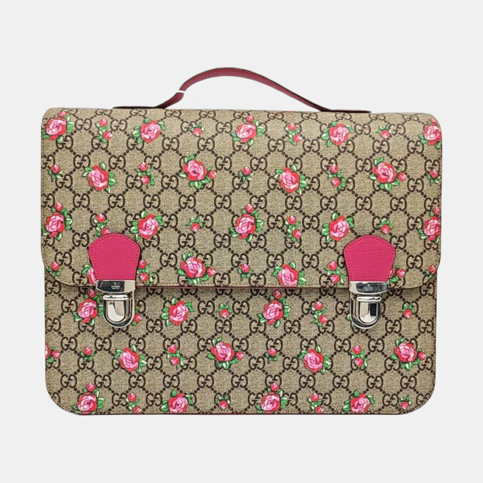 Monogram Coated Canvas Backpack Beige
