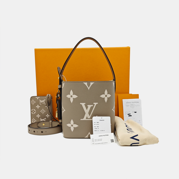 ALL IN BB Monogram Calfskin Gray