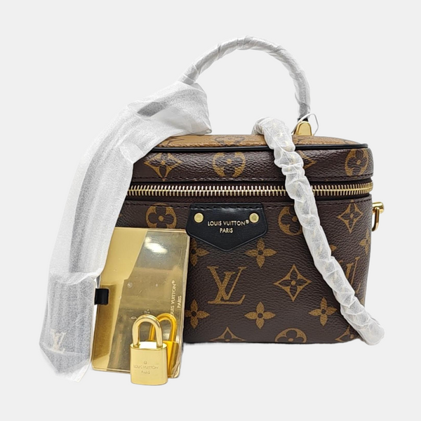 Vanity Chain Pouch Monogram Coated Canvas Brown