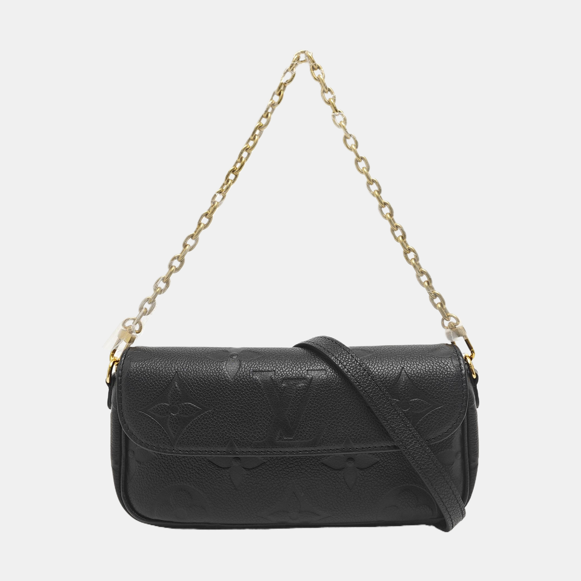 IVY Monogram Calfskin Black