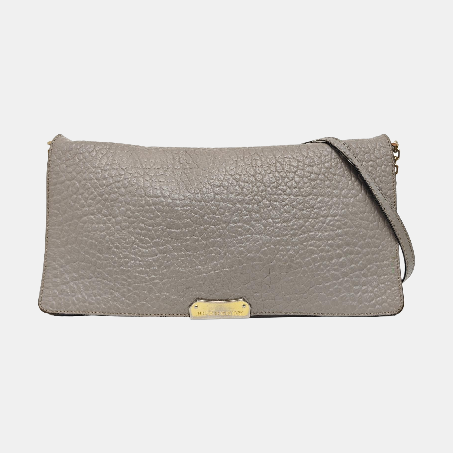 Calfskin Shoulder Bag Gray