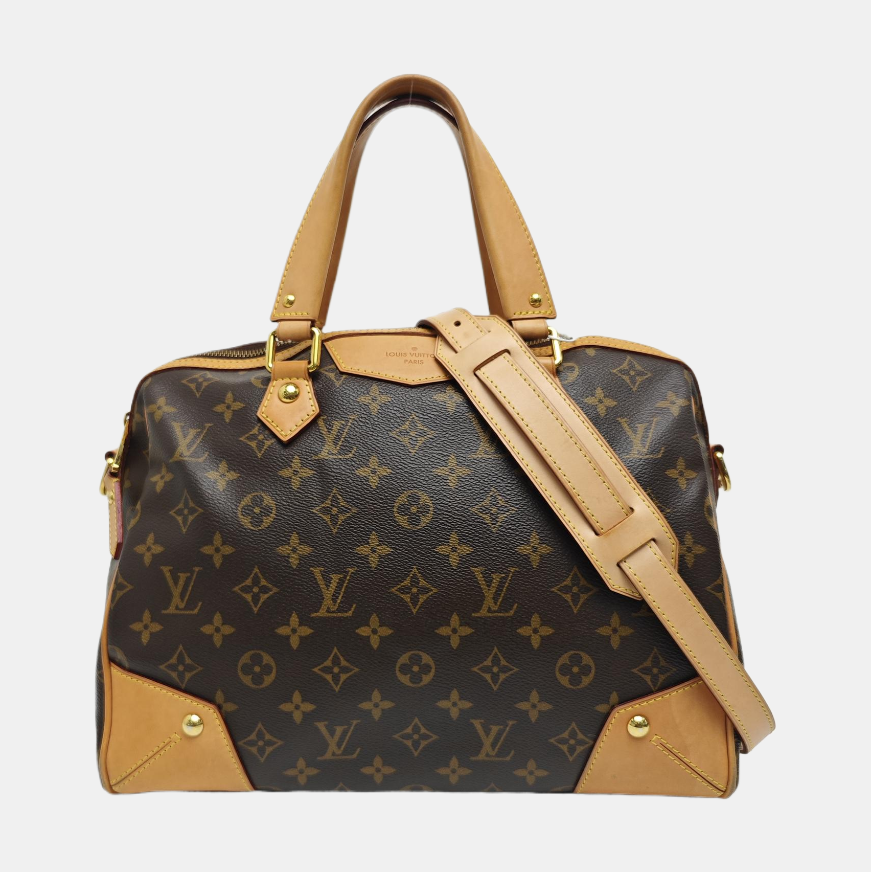 RETIRO NM Monogram Coated Canvas Brown