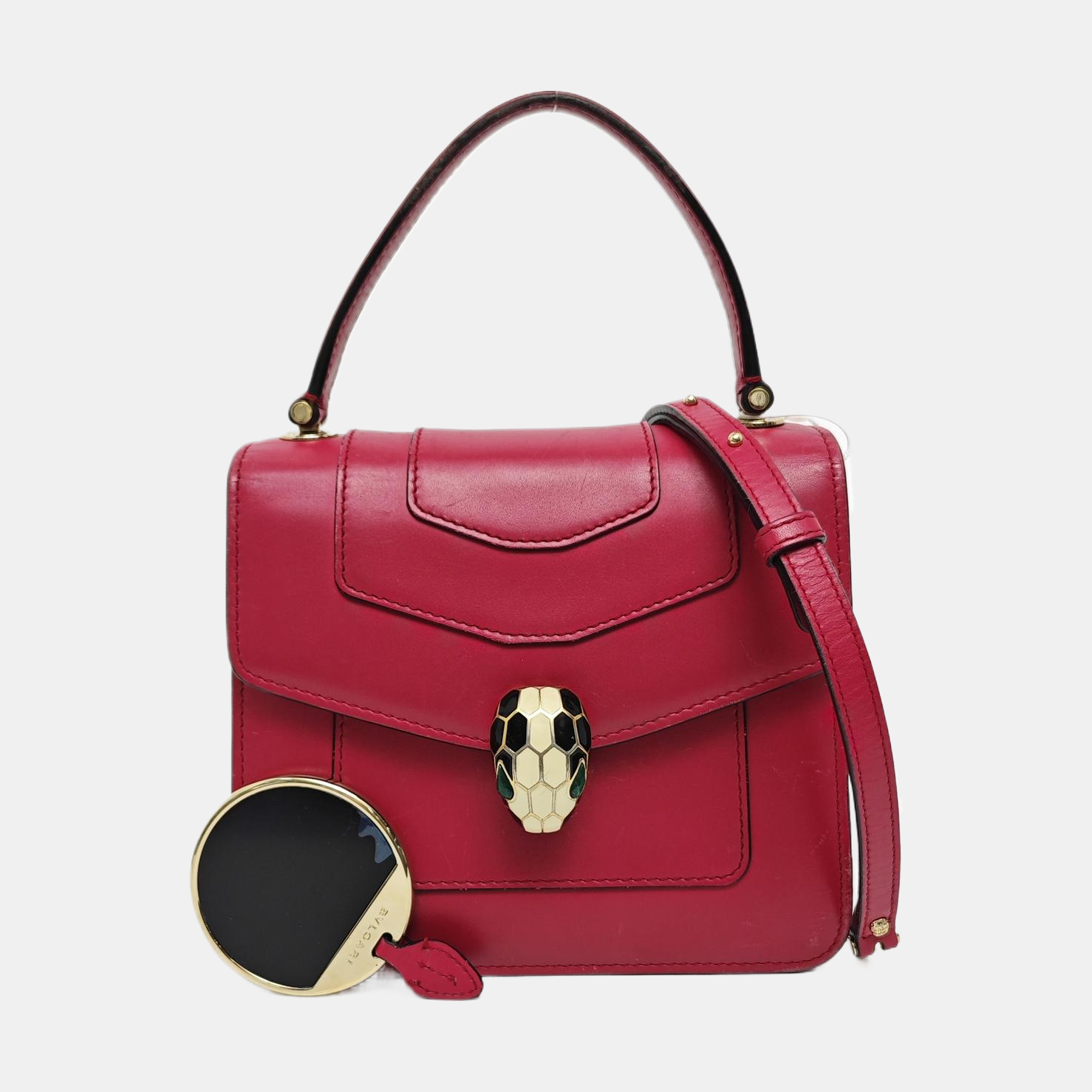 SERPENTI FOREVER Piel de becerro acolchada pequeña rojo