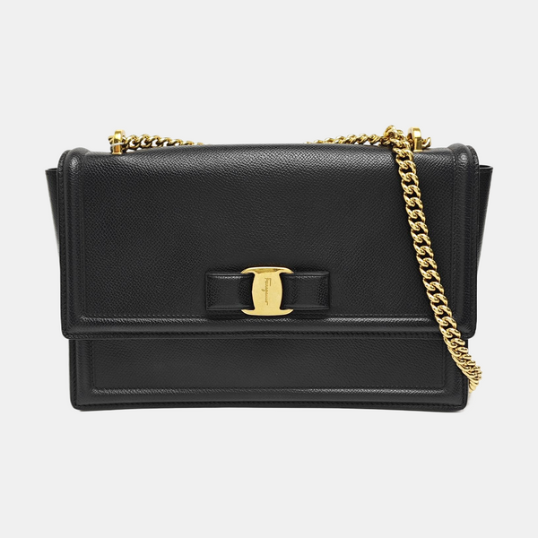 Ginny Medium Calfskin Black