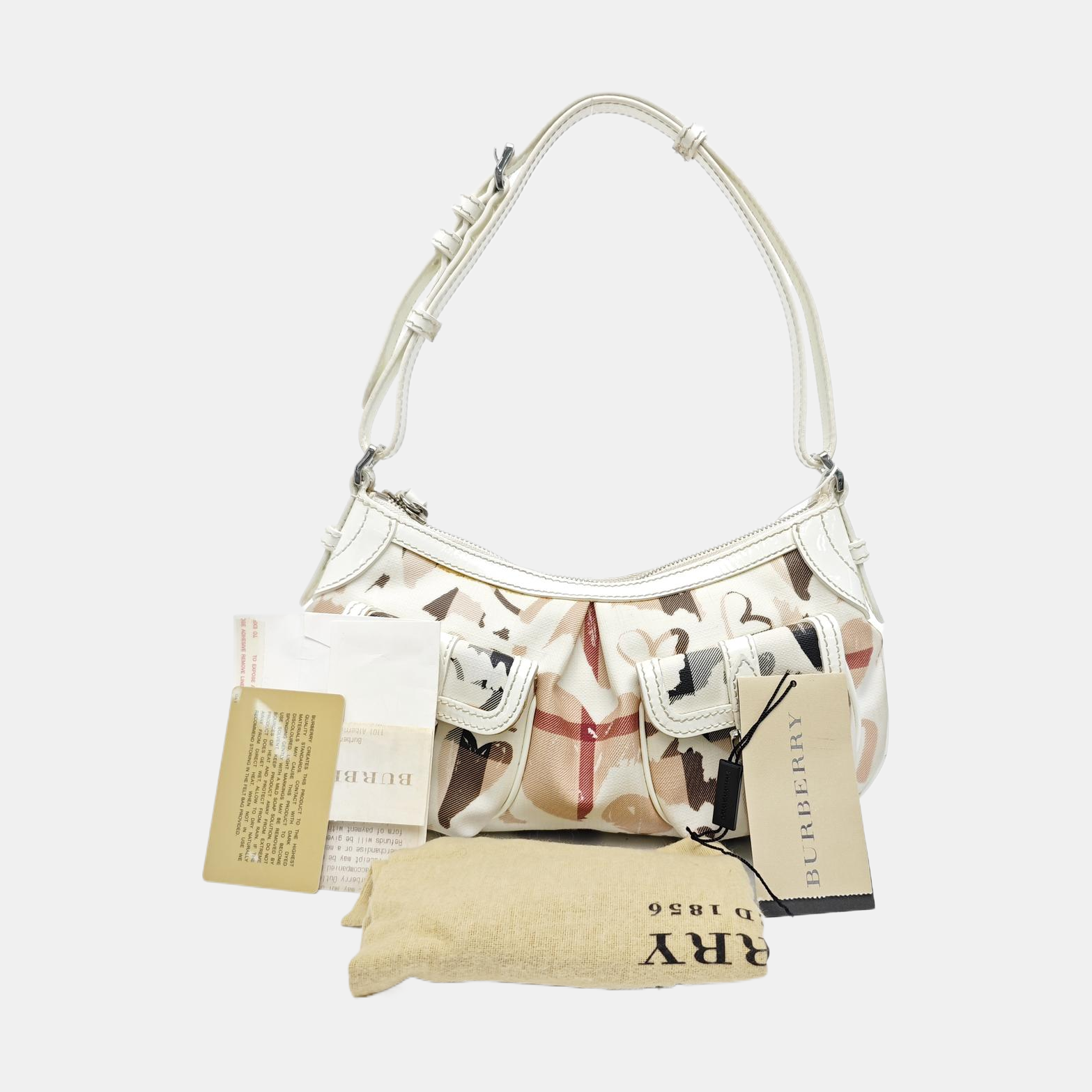 Coated Canvas Tote Bag White