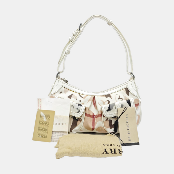 Coated Canvas Tote Bag White