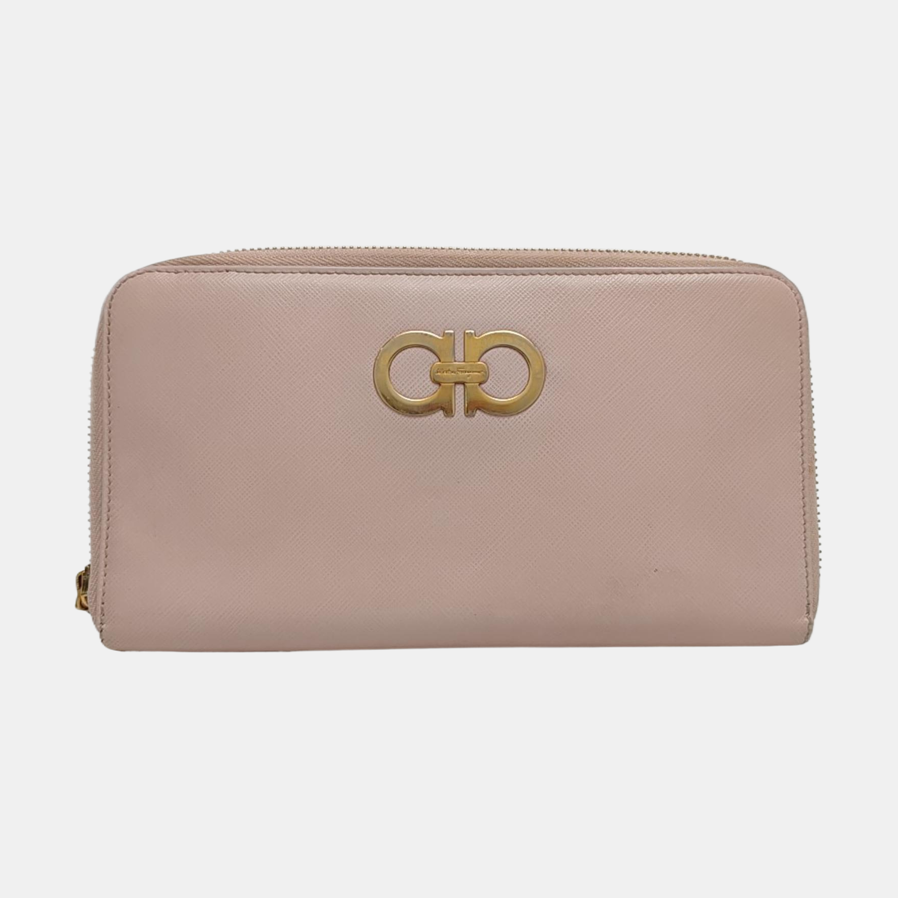 Authenticated pre-owned  Gancini Calfskin Pink Wallet - Wallet at Looply