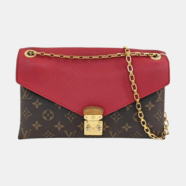 PALLAS BB Monogram Coated Canvas Brown