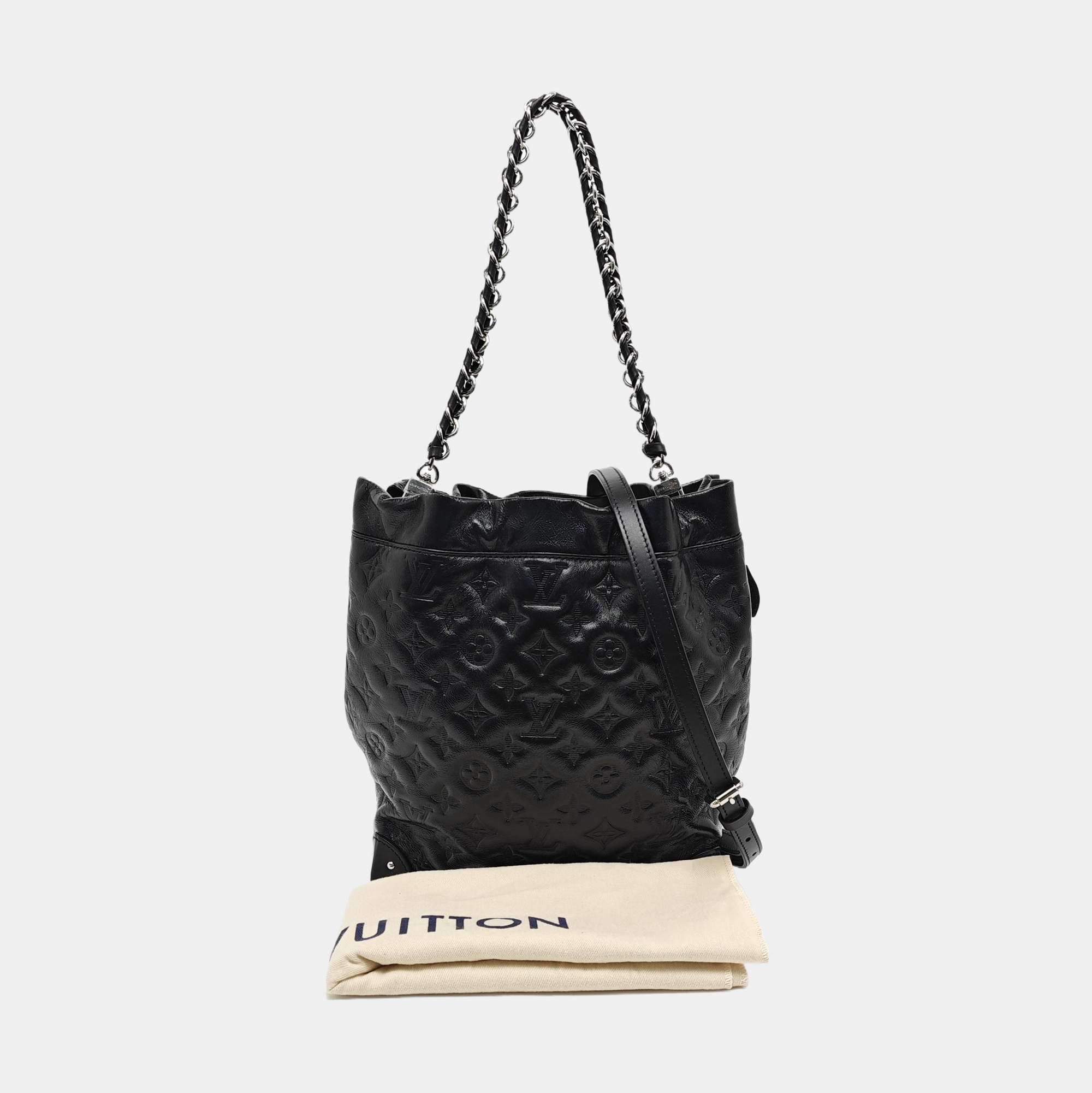 NOÉ TRUNK PM Monogram Lambskin Black
