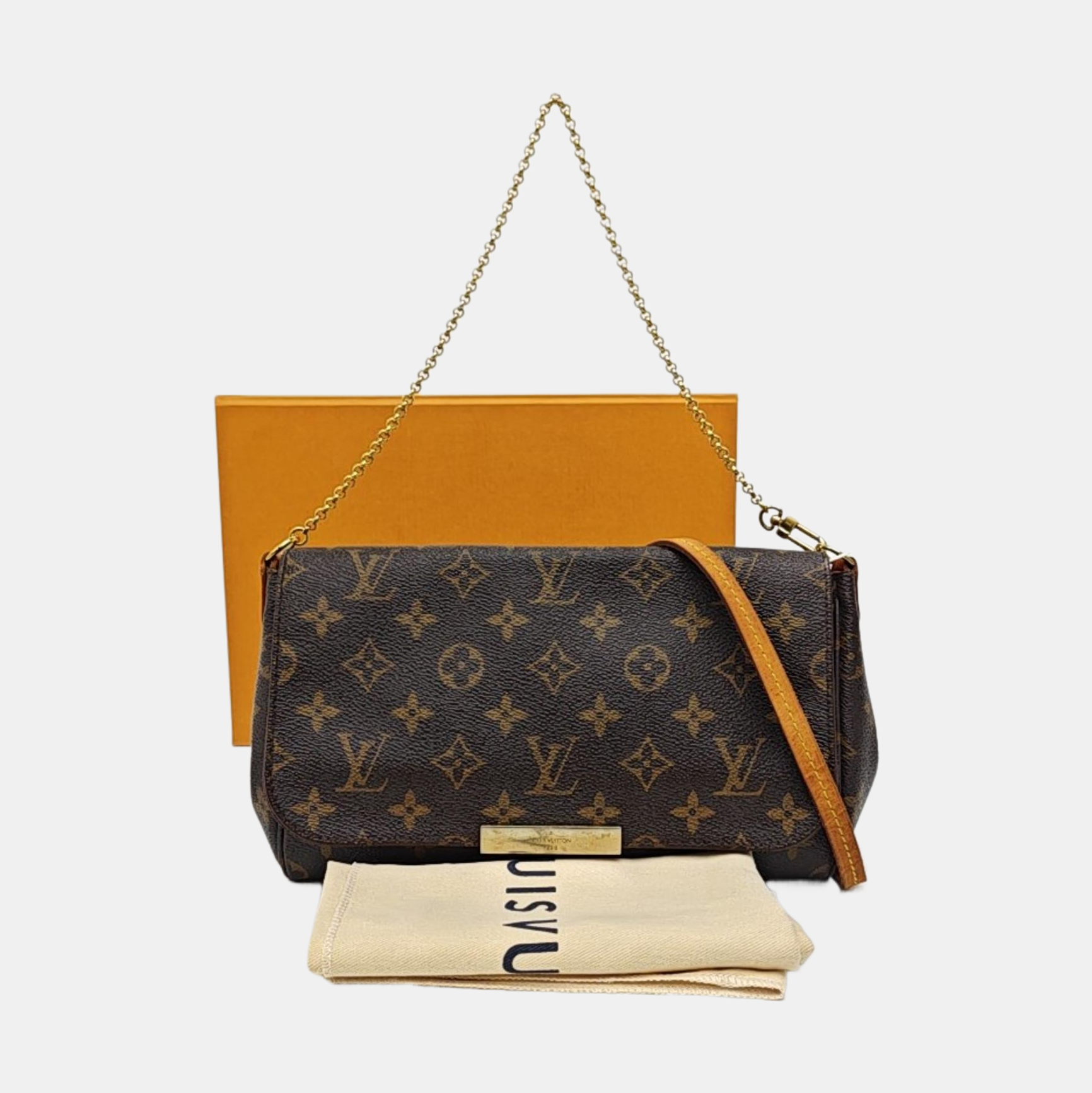 FAVORITE PM Monogram Coated Canvas Brown