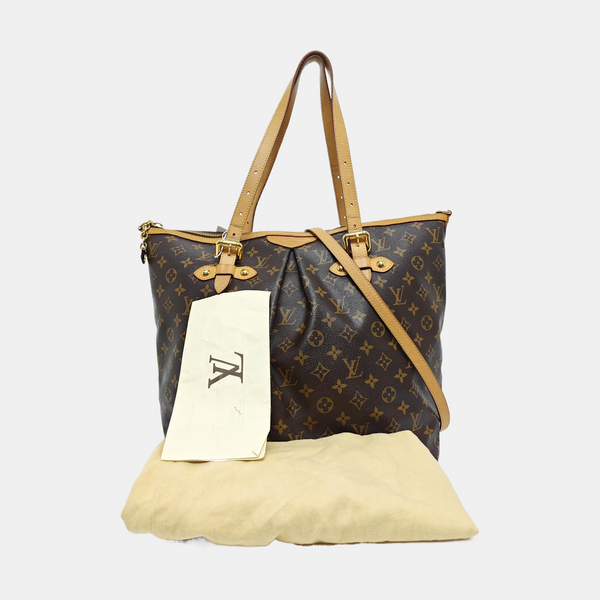 PALERMO GM Monogram Coated Canvas Brown