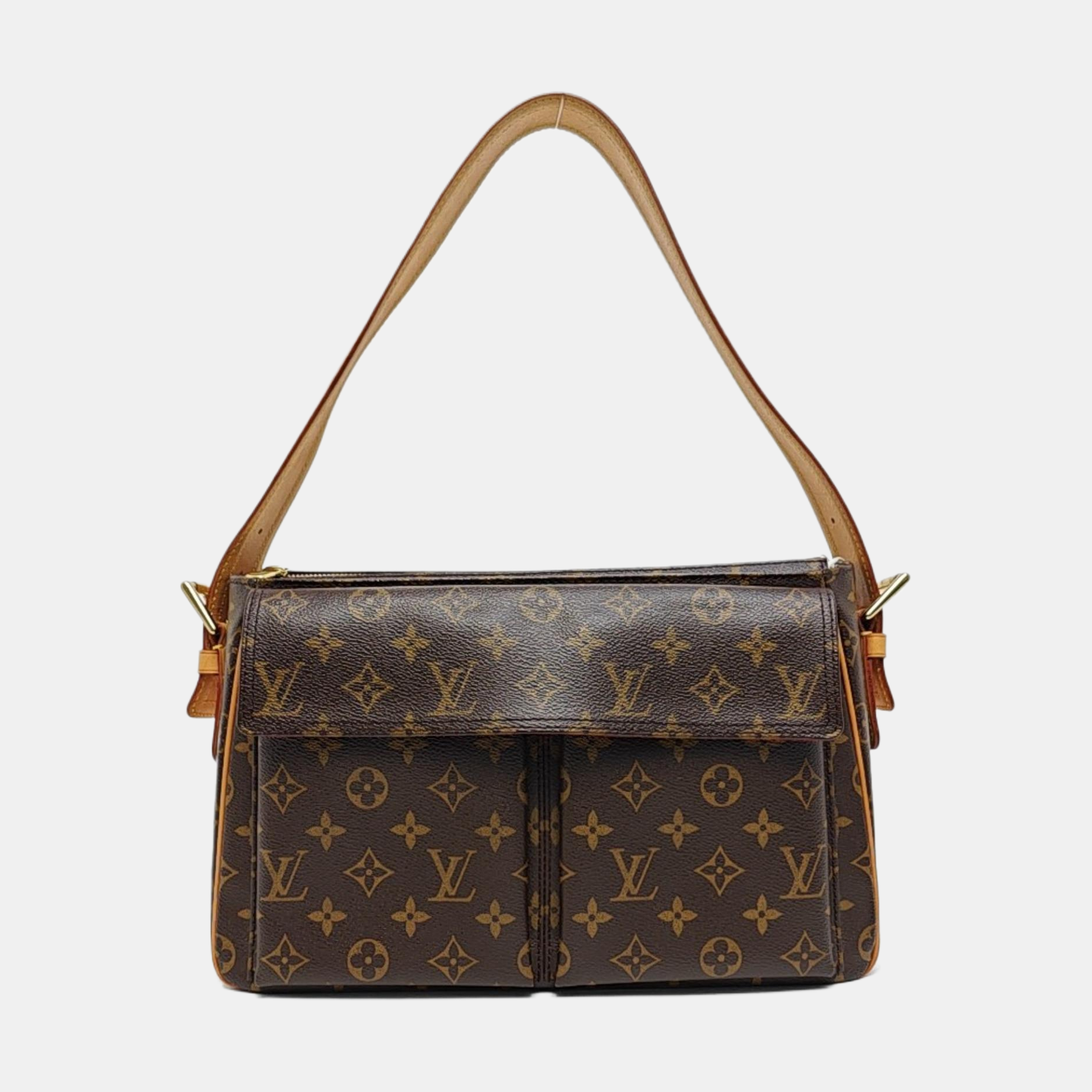 VIVA CITE Monogram Coated Canvas Brown