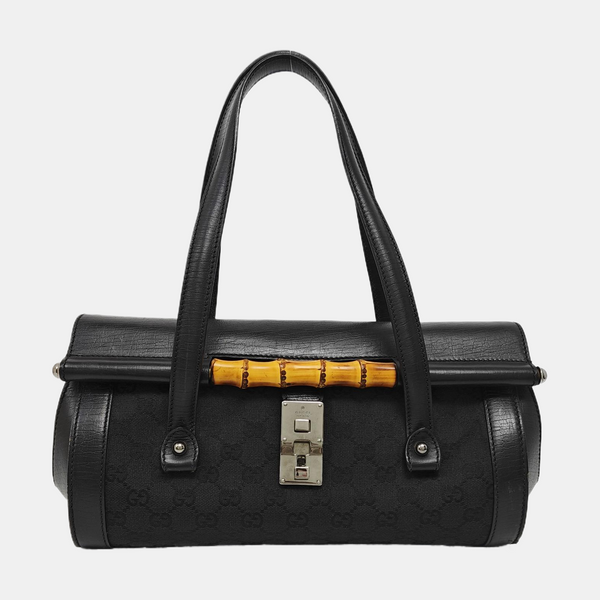Monogram Canvas Top Handle Bag Black