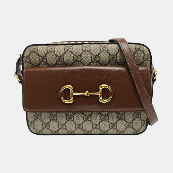 Horsebit 1955 Small Coated Canvas Beige