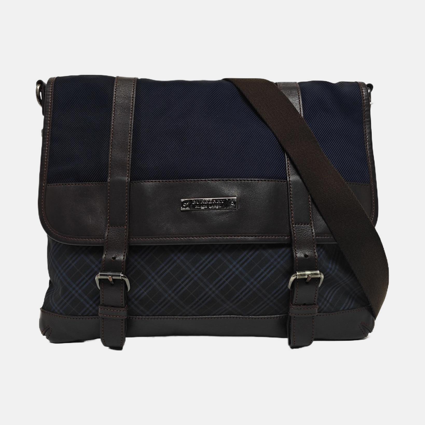 Fabric Shoulder Bag Blue