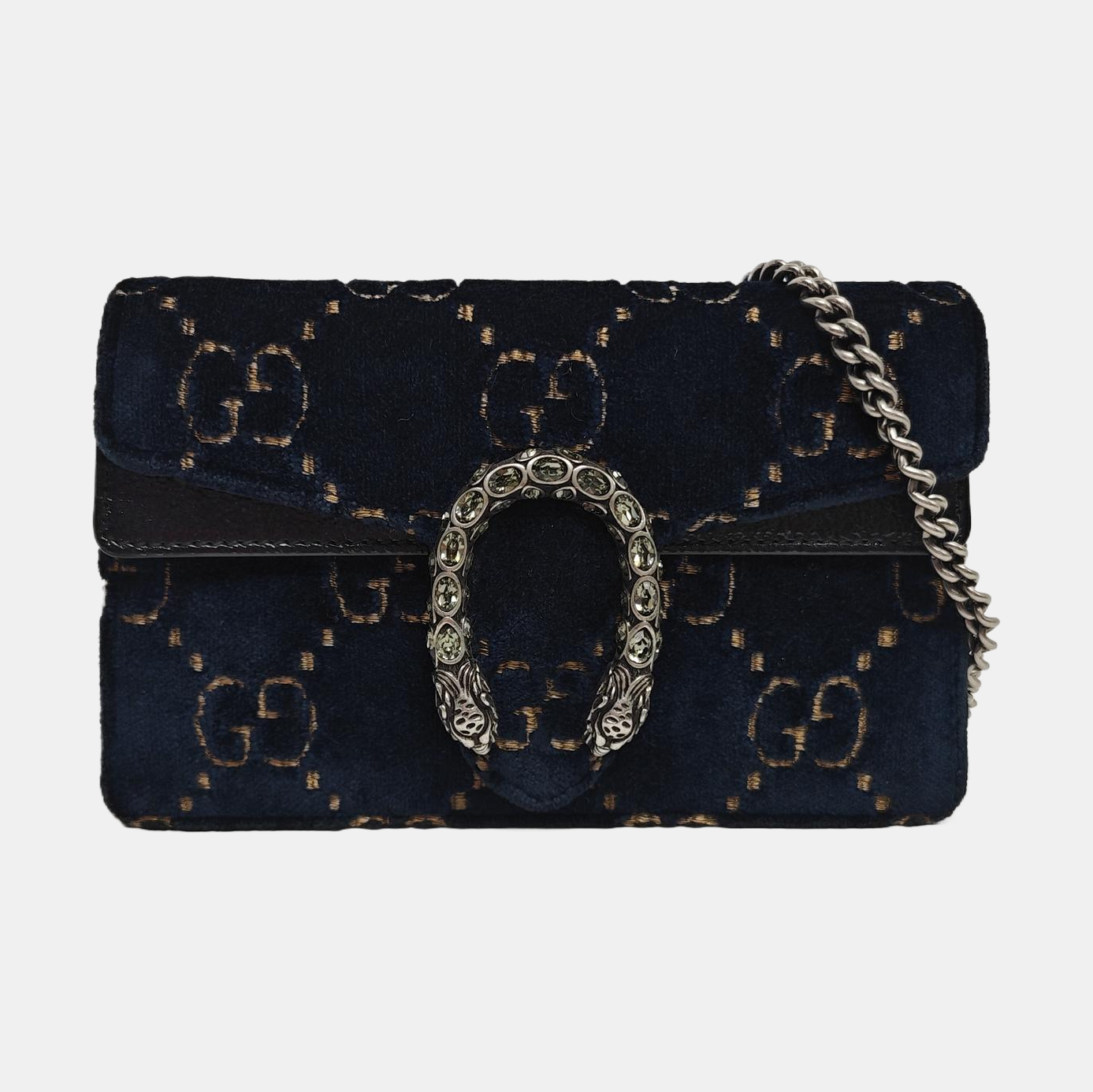Dionysus Super Mini Monogram Velvet Green